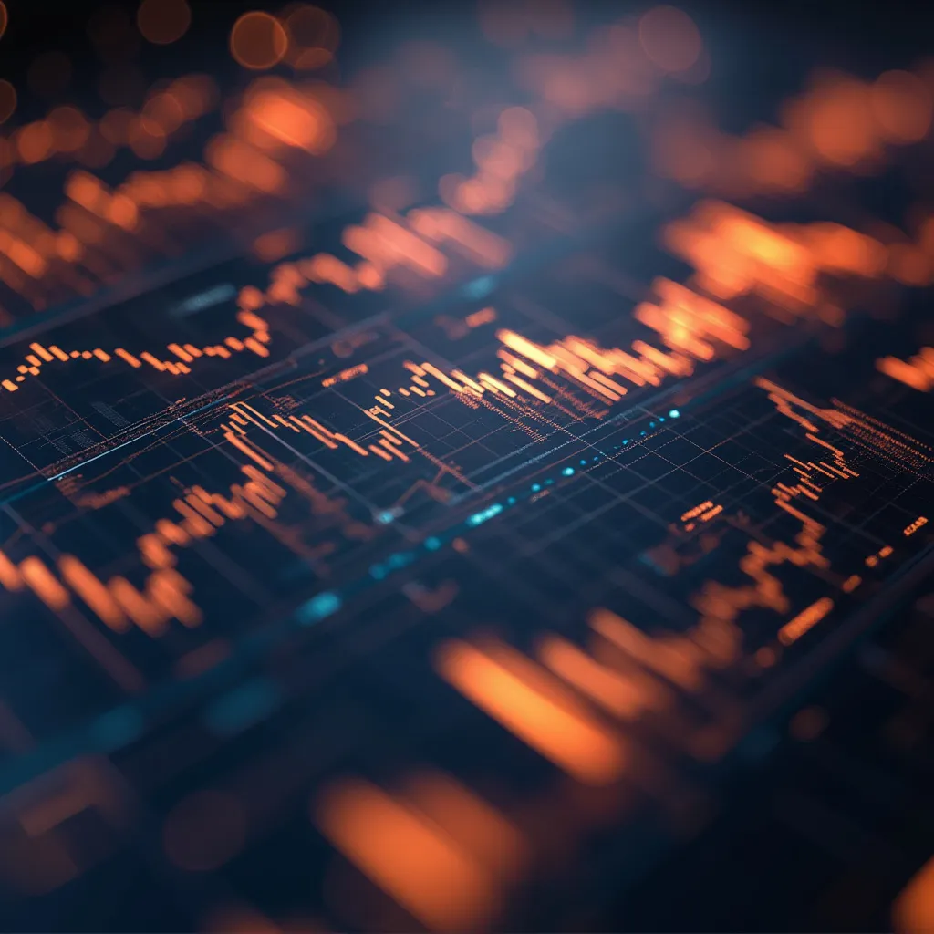 Gráficos y datos en una pantalla